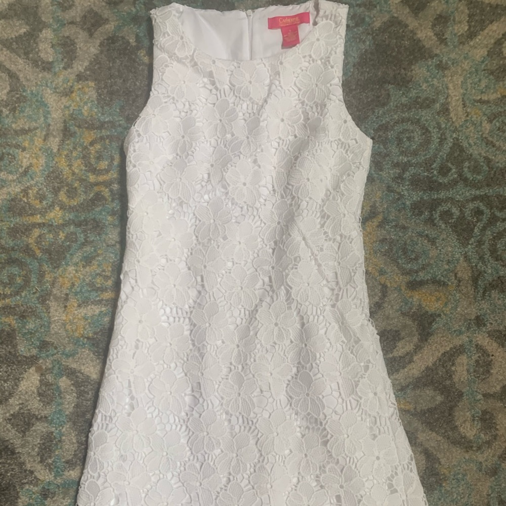 Gorgeous white lace Catherine Malandrino dress 6